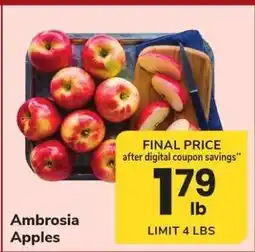 Safeway Ambrosia Apples offer