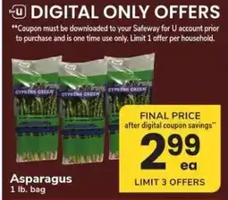 Safeway Asparagus offer