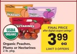 Safeway Organic Peaches, Plums or Nectarines offer