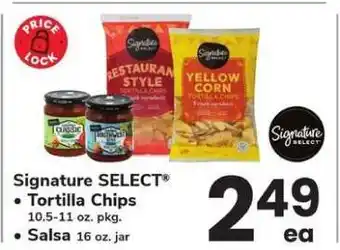 Safeway Signature SELECT Tortilla Chips & Salsa offer