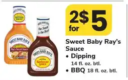 Safeway Sweet Baby Ray's Sauce offer