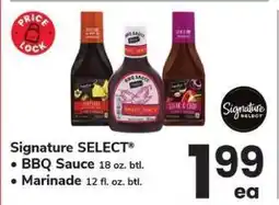 Safeway Signature SELECT BBQ Sauce/Marinade offer