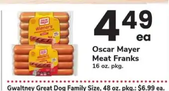 Safeway Oscar Mayer Meat Franks offer