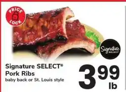 Safeway Signature SELECT Pork Ribs offer