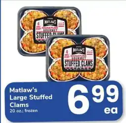 Safeway Matlaw’s Large Stuffed Clams offer