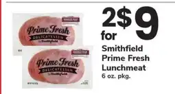 Safeway Smithfield Prime Fresh Lunchmeat offer