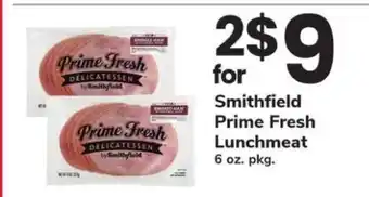 Safeway Smithfield Prime Fresh Lunchmeat offer