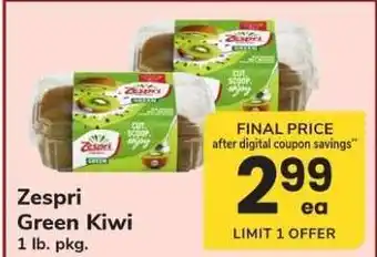Safeway Zespri Green Kiwi offer
