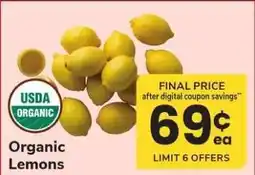 Safeway Organic Lemons offer