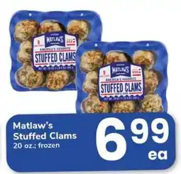 Safeway Matlaw's Stuffed Clams offer