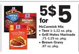 Safeway McCormick Mix offer
