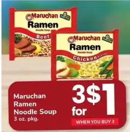 Safeway Maruchan Ramen Noodle Soup offer