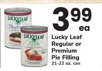 Safeway Lucky Leaf Pie Filling offer