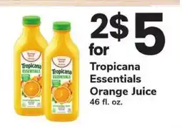 Safeway Tropicana Essentials Orange Juice offer