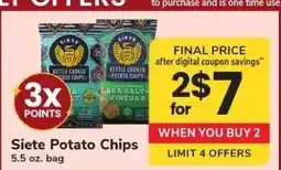 Safeway Siete Potato Chips offer