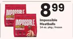 Safeway Impossible Meatballs offer