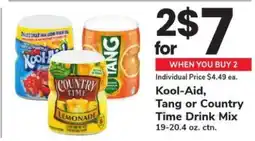 Safeway Kool-Aid, Tang or Country Time Drink Mix offer