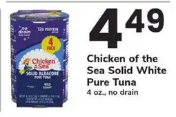 Safeway Chicken of the Sea Solid White Pure Tuna offer