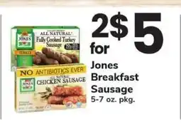Safeway Jones Breakfast Sausage offer