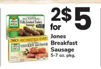 Safeway Jones Breakfast Sausage offer