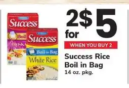 Safeway Success Rice Boil-in-Bag offer