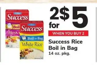 Safeway Success Rice Boil-in-Bag offer