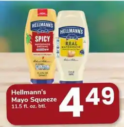 Safeway Hellmann's Mayo Squeeze offer