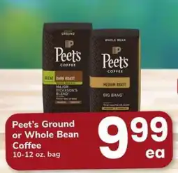 Safeway Peet's Ground or Whole Bean Coffee offer