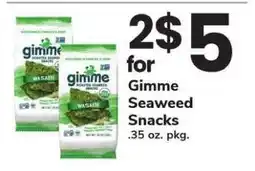 Safeway Gimme Seaweed Snacks offer