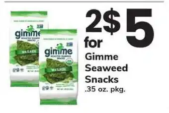 Safeway Gimme Seaweed Snacks offer