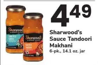 Safeway Sharwood's Sauce Tandoori Makhani offer