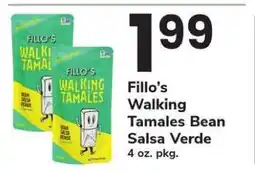 Safeway Fillo's Walking Tamales Bean Salsa Verde offer