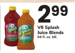 Safeway V8 Splash Juice Blends offer