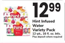 Safeway Hint Infused Water Variety Pack offer