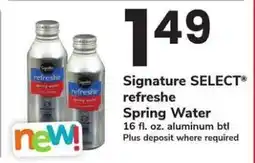 Safeway Signature SELECT refreshe Spring Water offer
