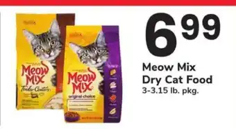 Safeway Meow Mix Dry Cat Food offer