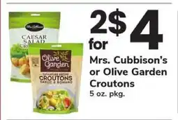 Safeway Mrs. Cubbison’s or Olive Garden Croutons offer