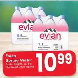 Safeway Evian Spring Water offer