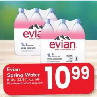 Safeway Evian Spring Water offer