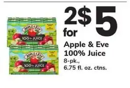 Safeway Apple & Eve 100% Juice offer