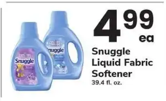 Safeway Snuggle Liquid Fabric Softener offer