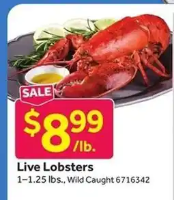 Stop&Shop Live Lobsters offer