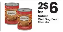 Safeway Nutrish Wet Dog Food offer