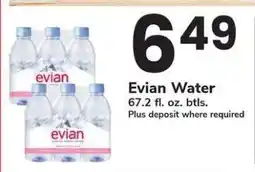 Safeway Evian Water offer