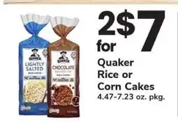 Safeway Quaker Rice or Corn Cakes offer