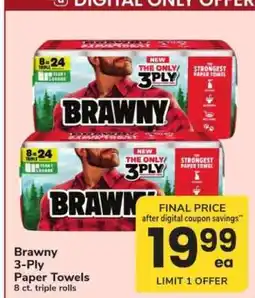 Safeway Brawny 3 Ply Paper Towels offer