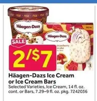 Stop&Shop Häagen-Dazs Ice Cream or Ice Cream Bars offer