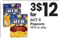 Safeway Act II Popcorn offer