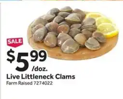Stop&Shop Live Littleneck Clams offer