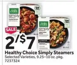Stop&Shop Healthy Choice Simply Steamers offer